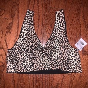 Motherhood Maternity leopard print nursing bra size small